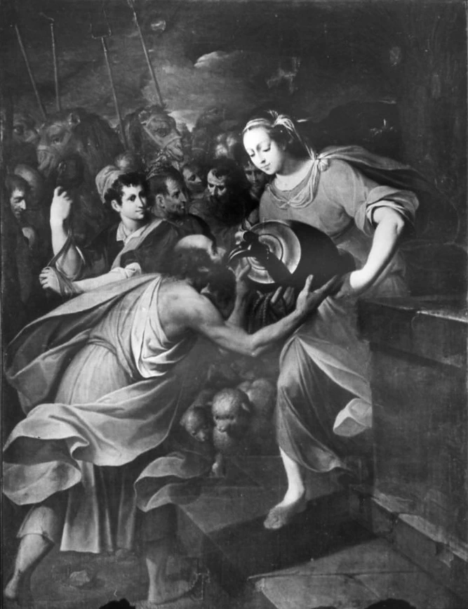 Rebecca offre da bere a Eliezer - Pavia